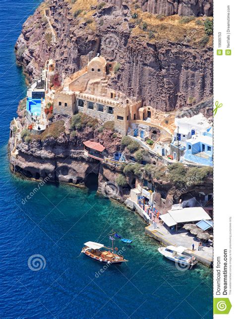 Santorini Island Greece Stock Image Image Of City Roof