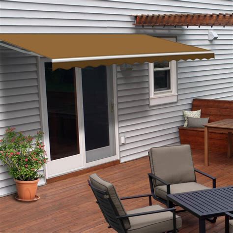 ALEKO RETRACTABLE 10 X 8 PATIO AWNING 10FT X 8FT 3M X 2 5M SOLID
