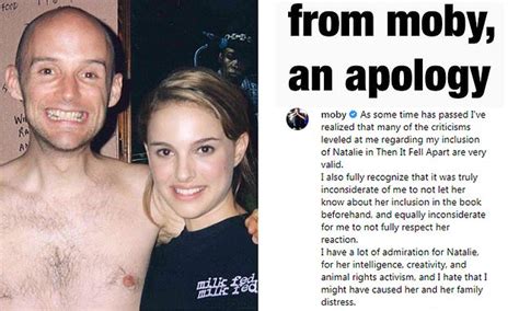 Moby Publicly Apologizes To Natalie Portman Daily Mail Online