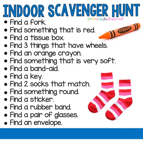 scavenger hunts primary playground