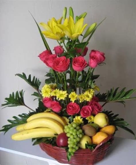 Centros De Mesa Con Frutas Y Arreglos Frutales Basket Flower