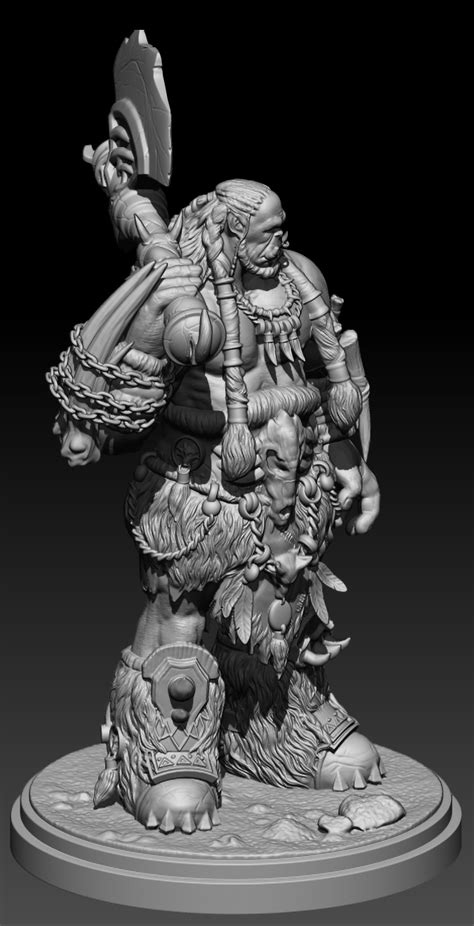 3d File Durotan Warcraft Orc 3d Stl Printable・3d Printing Design To Download・cults