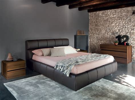 Italian Platform Bed Cloud Brown By Rossetto 179900 Modern
