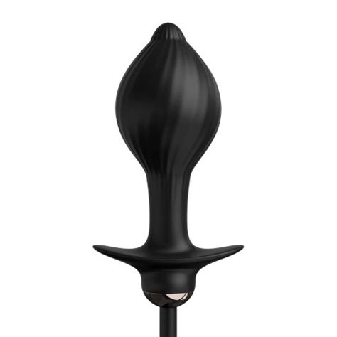 Anal Fantasy Elite Auto Throb Inflatable Vibrating Plug Black Sex