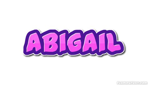 Abigail Logo Free Name Design Tool From Flaming Text