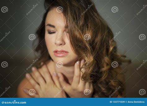 Beautiful Passionate Woman Close Up Stock Image Image Of Closeup