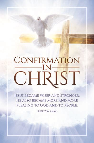 Communion bulletins in popular kjv, esv, niv and other bible translations. Church Bulletin 11" - Pentecost - Confirmation - In Christ (Pack of 100)