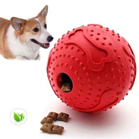 ThinkPet Rubber Treat Dispenser Interactive Dog Toy Red-in Dog Toys
