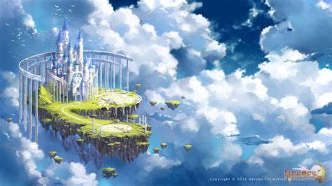 Sky Castle By Zhowee14 On Deviantart Fantasy Art Landscapes Fantasy