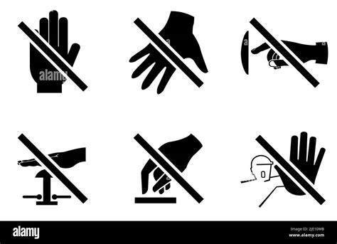 Please Do Not Touch Sign Icon Stock Vector Image Art Alamy