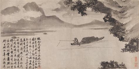 Shen Zhou Solitary Angler On An Autumn River 1492