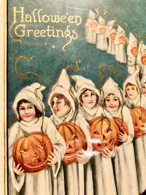 Vintage Halloween Postcard 1913