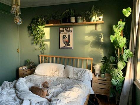 Light Green Aesthetic Bedroom Home Design Ideas