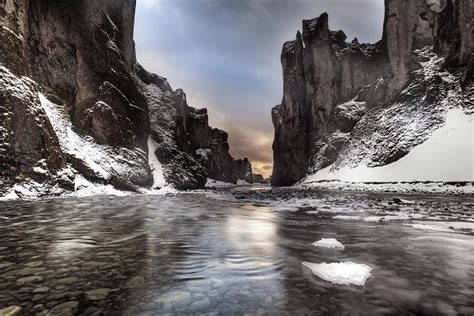 Travel Trip Journey Fjaorargljufur Canyon In Iceland