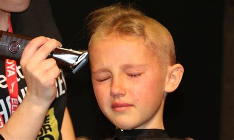 girl who lost mother to cancer shaves cherished locks as brother battles same disease cbc news