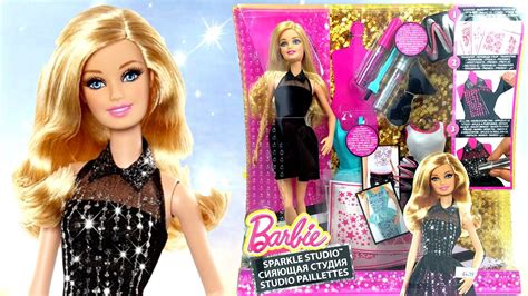 Barbie Pırıltılı Elbiseler Tasarım Merkezi Oyuncak Seti Bebek Giydirme