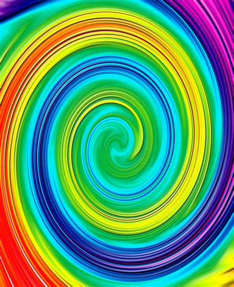Free Rainbow Swirl Stock Photo