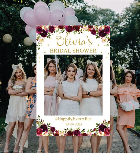 bridal shower photo booth frame photo prop frame photo booth etsy pink bridal shower bridal