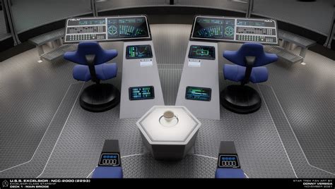 Donny Versiga Uss Excelsior Ncc 2000 Main Bridge Star Trek Vi