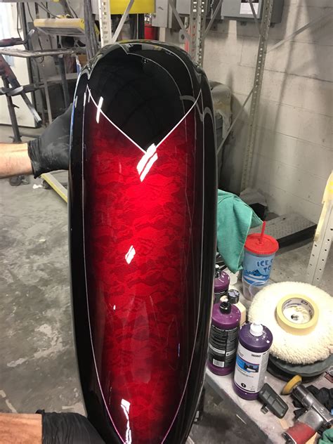 Lace Paint Rear Fender Vstar Custom Paint Motorcycle Custom