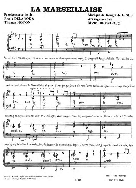 Comment Jouer La Marseillaise Au Piano - La Marseillaise Partitions | Omar Sharif | Piano et Chant