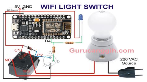 Cara Membuat Saklar Wireless Wifi Switch Nodemcu