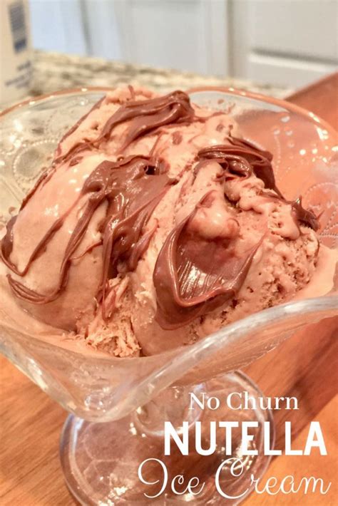 No Churn Nutella Ice Cream Recipe If You Love Nutella You Will Love