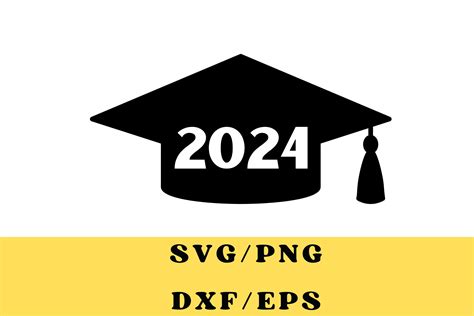 Graduation Cap Svg Graduation Hat Svg Clipart Diplômé Graduation Class Of 2024 Svg
