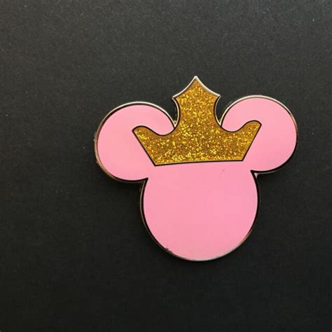 Mickey Mouse Icon Pink With Crown Disney Pin 48111 Ebay