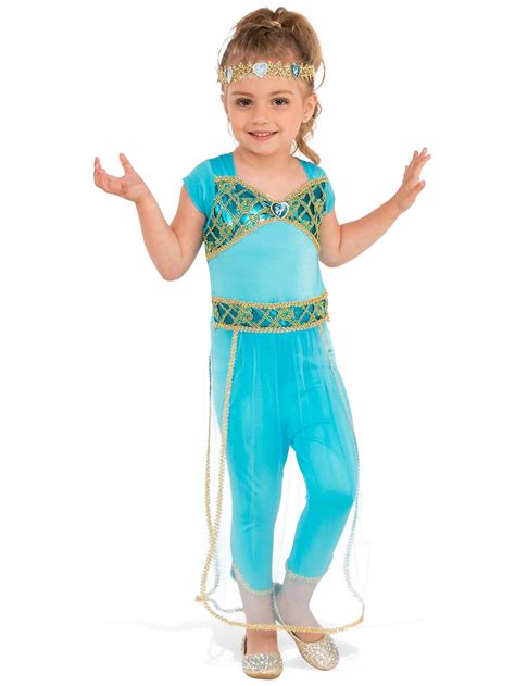Arabian Princess Jasmine Genie Arab Harem Aladdin Book Week Girls Costume Fruugo Nl