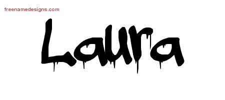 Graffiti Name Tattoo Designs Laura Free Lettering Free Name Designs