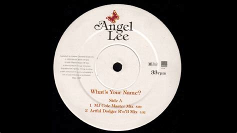 Angel Lee Whats Your Name Mj Cole Master Mix Youtube Music