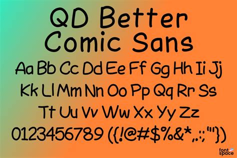Qd Better Comic Sans Font Quinn Davis Type Fontspace