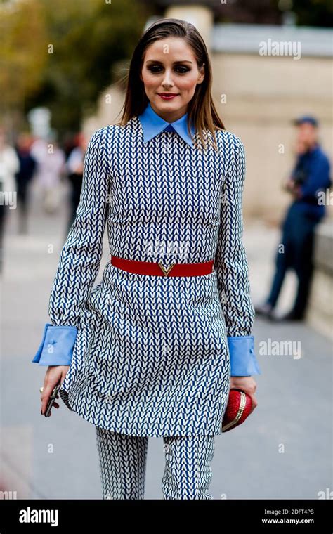 Street Style Olivia Palermo Arriving At Valentino Spring Summer 2019