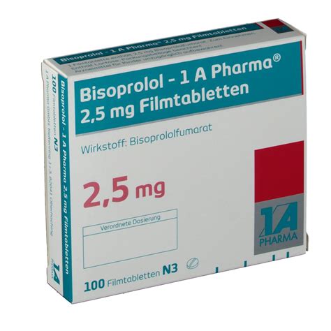 Bisoprolol 1 A Pharma 25 Mg Filmtabletten Shop