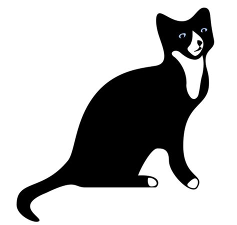Free icons of black cat clipart in various ui design styles for web, mobile, and graphic design projects. Katze-Kontur | Public Domain Vektoren