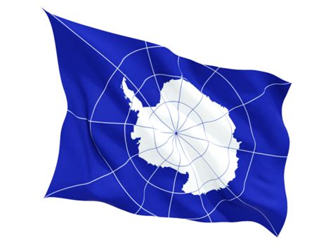 Fluttering Flag Illustration Of Flag Of Antarctica