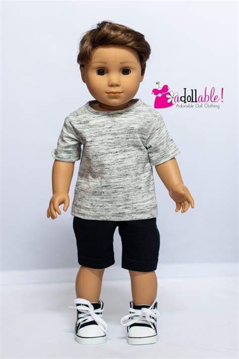 Fits Like American Boy Doll Clothes 18 Inch Boy Doll Clothes Charcoal