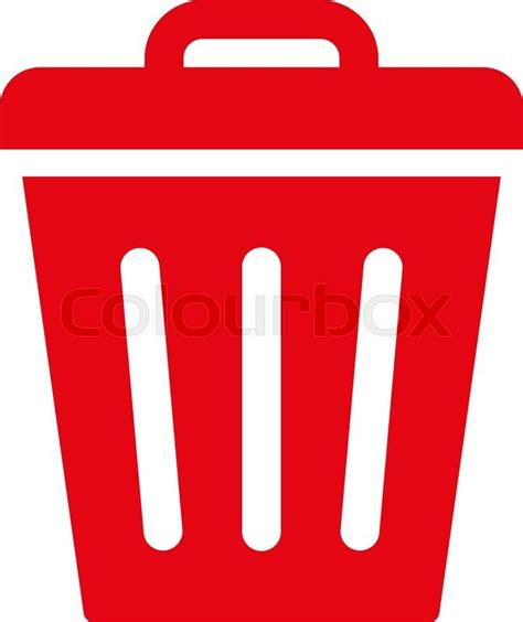 Red Trash Can Icon 195139 Free Icons Library