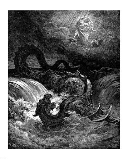 Destruction Of Leviathan Gustave Dore Art Illustration Art