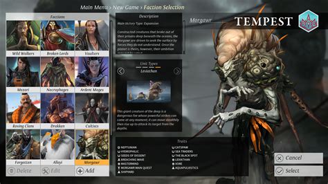 We'll discuss their characteristics and play one. Endless Legend Expansion Tempest Coming To Steam | GameWatcher