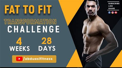 Body Transformation Challenge 4 Weeks 28 Days Fat To Fit