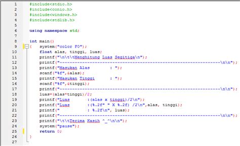 Program membuat kalkulator sederhana dengan borland c++. Program Menghitung Luas Segitiga dan Luas Lingkaran dalam ...