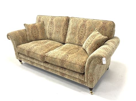 Parker Knoll Burghley Large Two Seater Sofa Upholstered In Baslow