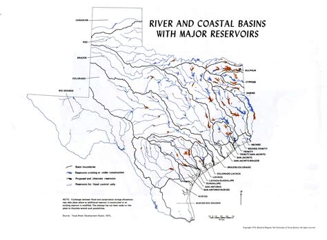 Map Of Texas Rivers Labeled