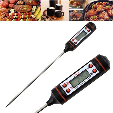 Dhl 50pcs Electronic Meat Thermometer Kitchen Digital Cooking Food