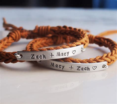 couples-name-bracelet-couples-bracelet-set-braided-rope-etsy