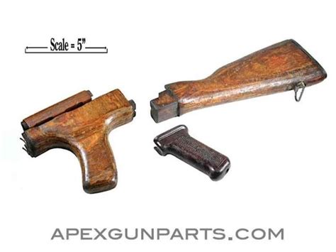 Romanian Ak 47 Akm Wood Stock Set Wpistol Grip Good