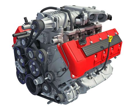 V8 Engine 3d Model By 3d Horse