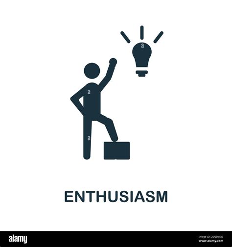 Enthusiasm Flat Icon Colored Sign From Positive Attitude Collection